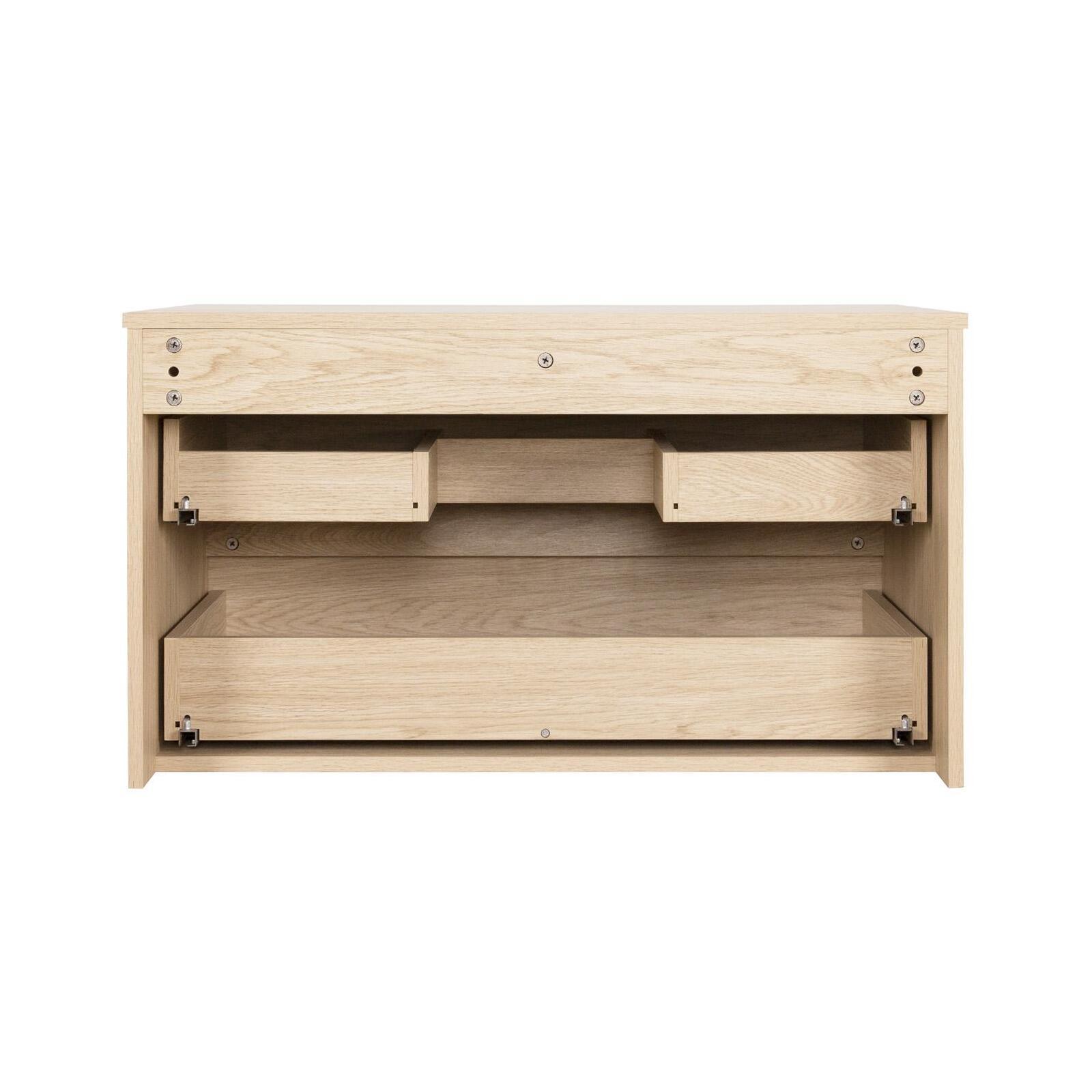 Meuble simple vasque SORRENTO décor chêne 80 cm - 8