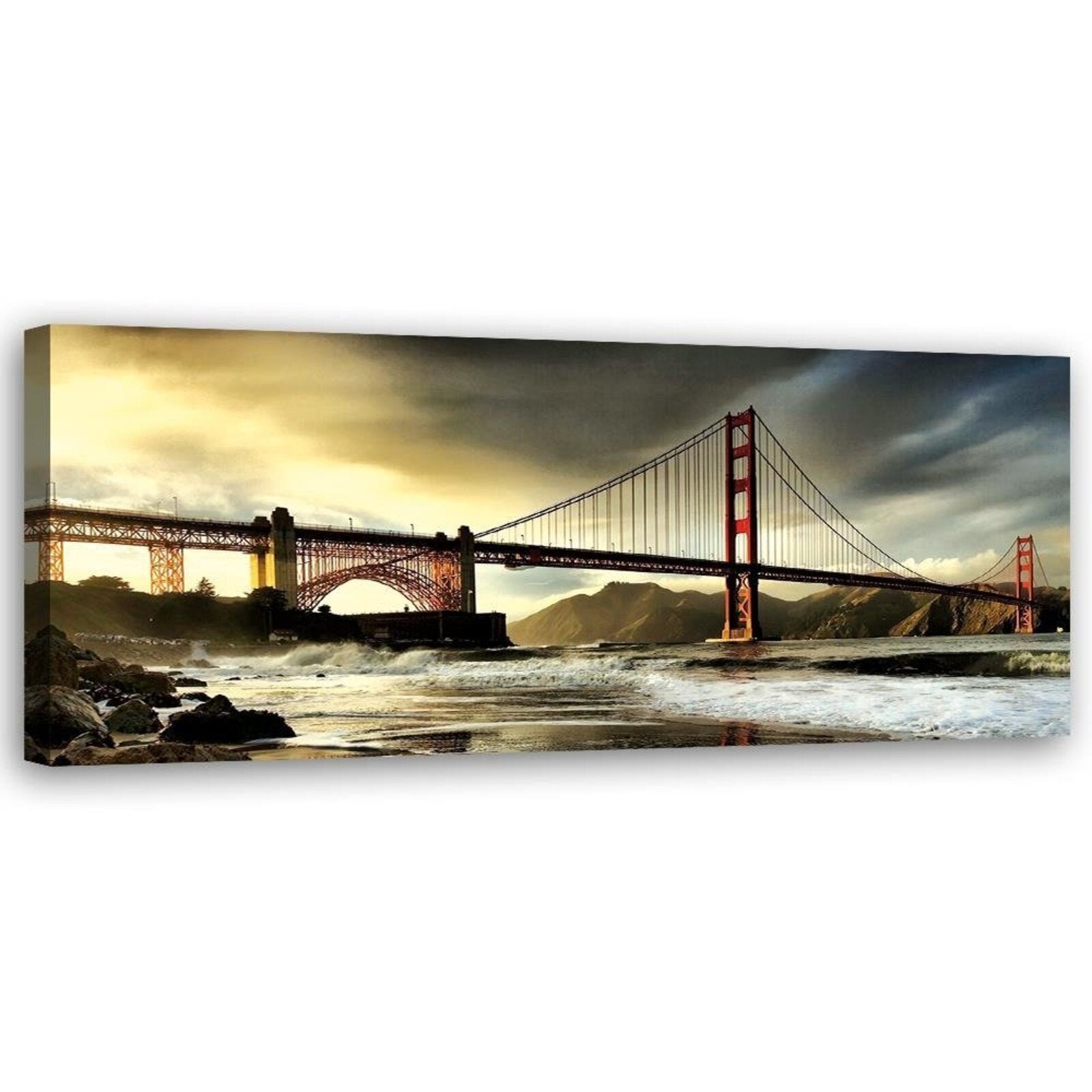 Obraz na płótnie, Widok na Most Brookliński 120x40