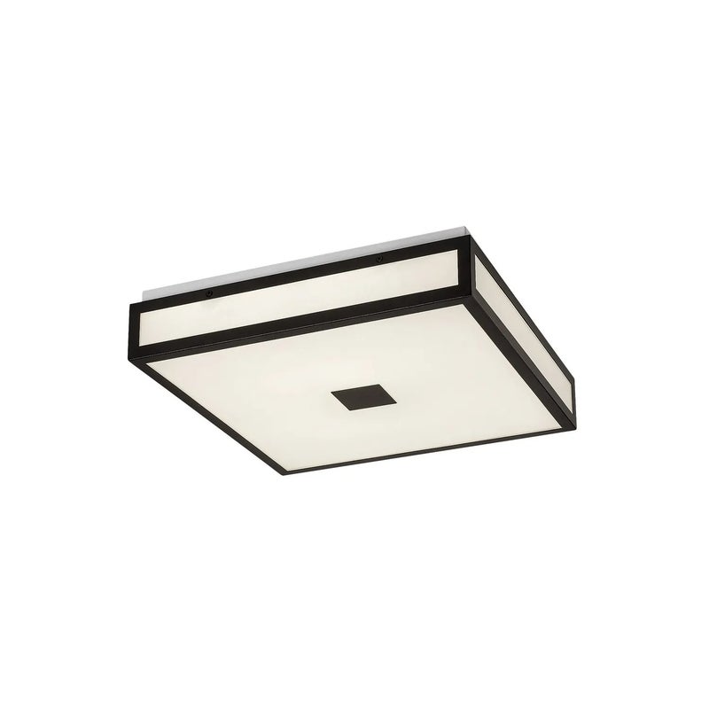 Lampa sufitowa LED ZOYA 18W Neutralna biel 1350lm szkło biało-czarna wym:9x30x30cm IP44 Rabalux