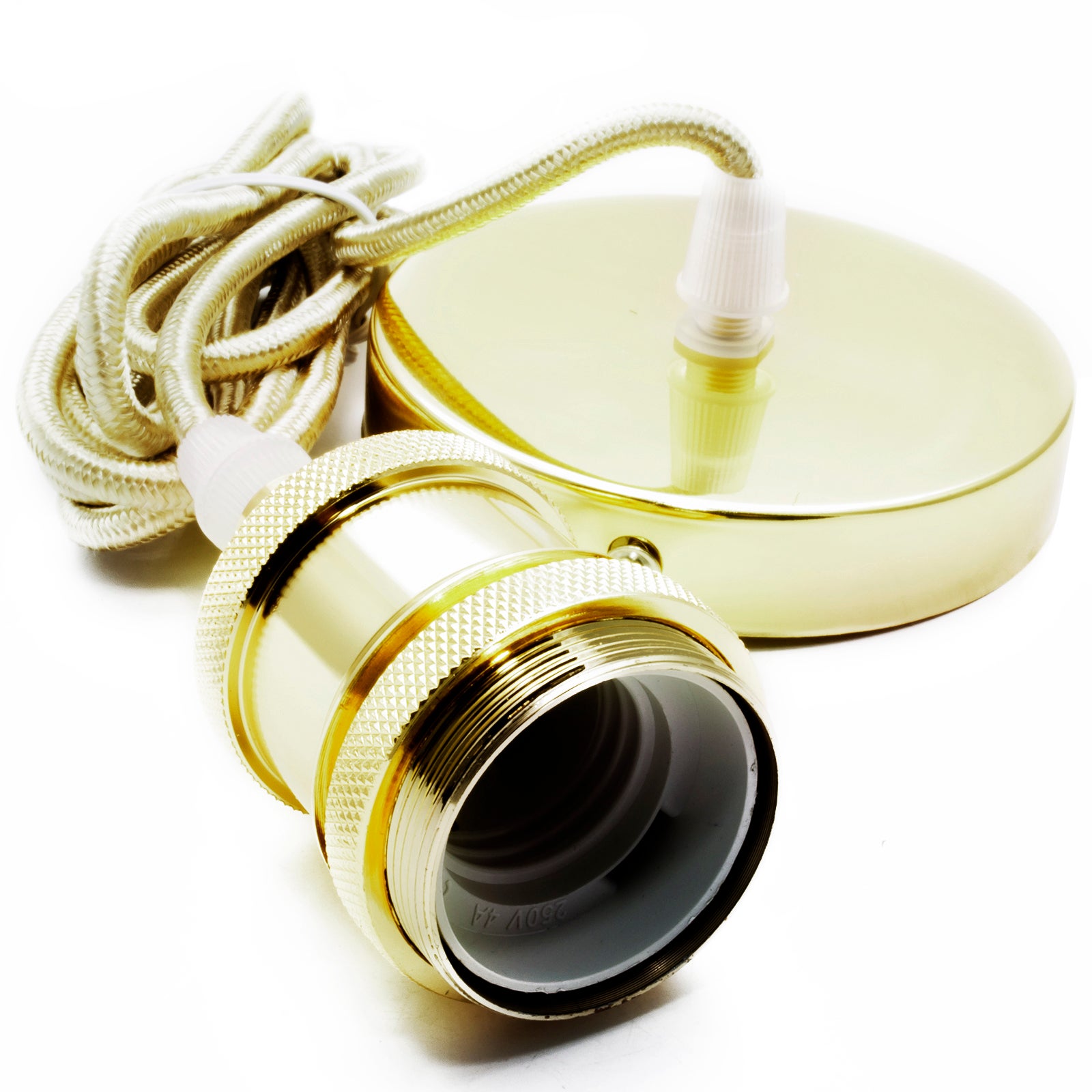 Portalampada E27 Stile Retrò In Alluminio - Attacco A Sospensione Per Lampadina, Colore Bronzo Verde, Accessorio Per Plafoniere E Lampade Industriali - 4