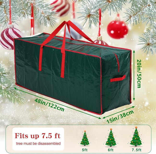 Confezione Da 3 Sacca Per Albero Di Natale, 165 X 38 X 75 Cm Per Albero Di Natale Artificiale Con 2 Sacchetti Per Decorazioni Natalizie Sacchetto Per Confezione Da 3 Sacca Per Albero Di Natale, 165 X 38 X 75 Cm Per Albero Di Natale Artificiale Con 2 Sacchetti Per Decorazioni Natalizie Sacchetto Per