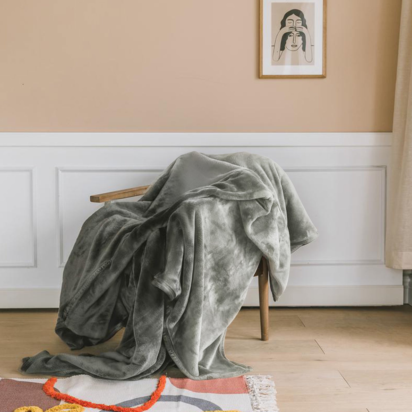 Couverture Flanelle Zelda 150x200 Cm – Douce Microfibre Chaleureuse, Canapé & Lit
