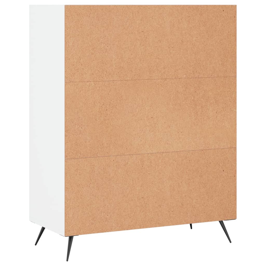 Bibliothèque pour Séjour en Bois Marron H. 90 x l. 32.5 x P. 69.5 cm - 6