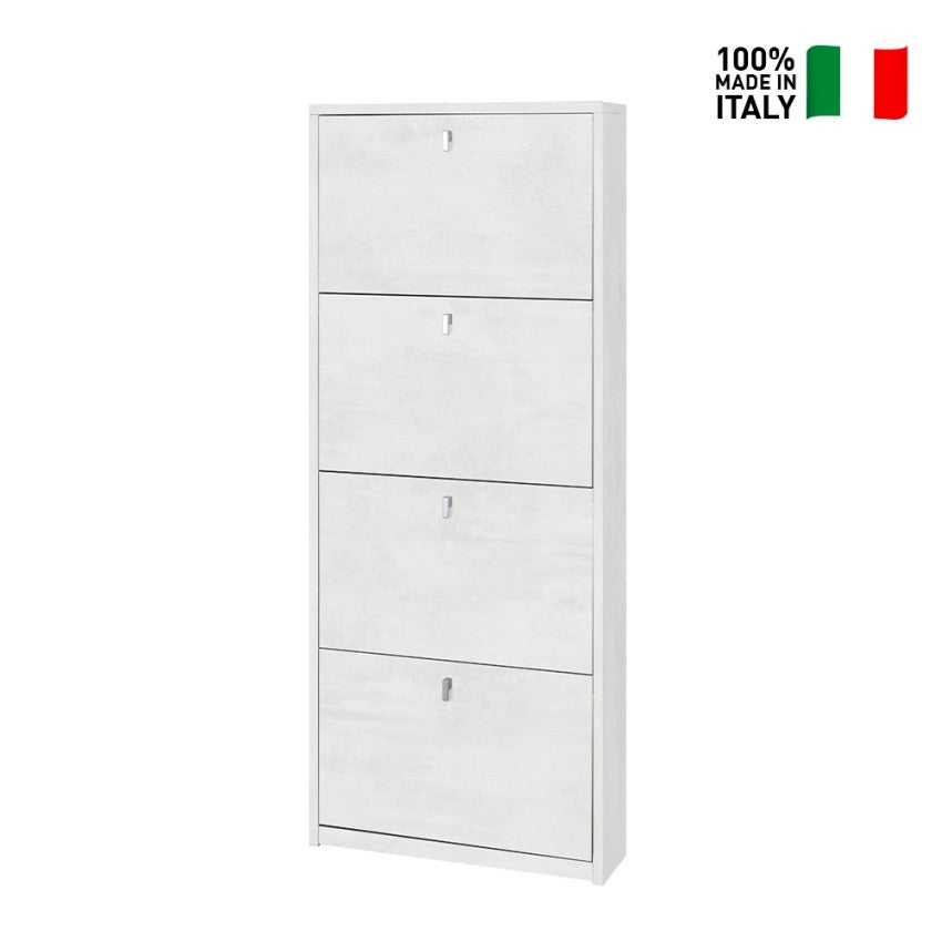 Armoire à chaussures mince au design moderne 4 portes 10 paires de chaussures Pica - 2