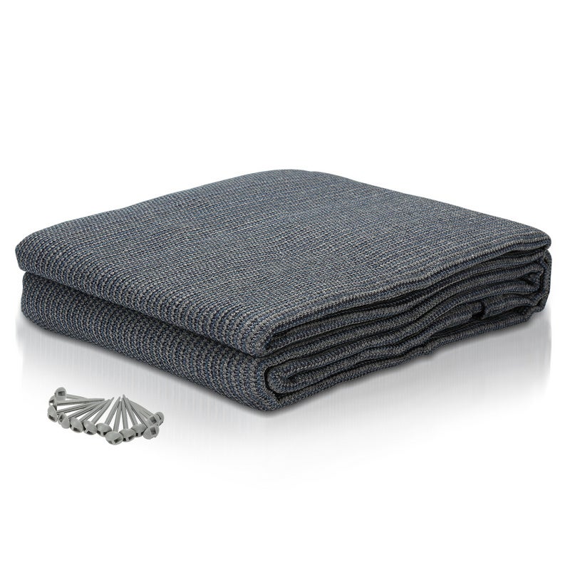 Tapis Respirant Camping Tapis De Camping VA-Cerulean 3x3m - Polyéthylène Haute Densité - Gris/bleu - Respirant - Multi-usages Tapis Multifonction Outdoor Tapis Respirant Camping Tapis De Camping VA-Cerulean 3x3m - Polyéthylène Haute Densité - Gris/bleu - Respirant - Multi-usages Tapis Multifonction Outdoor