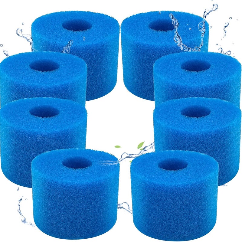 8-pak piankowych filtrów basenowych do basenów Intex typu S1 - Filtr piankowy do spa, basenu - Gąbka filtrująca typu S1