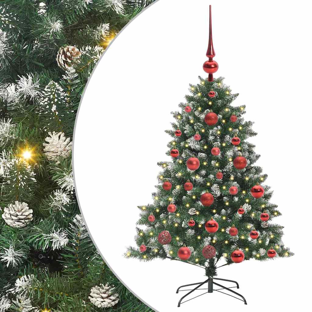 Sztuczna choinka Zielony 85 x 85 x 120 cm PVC, plastik i stal