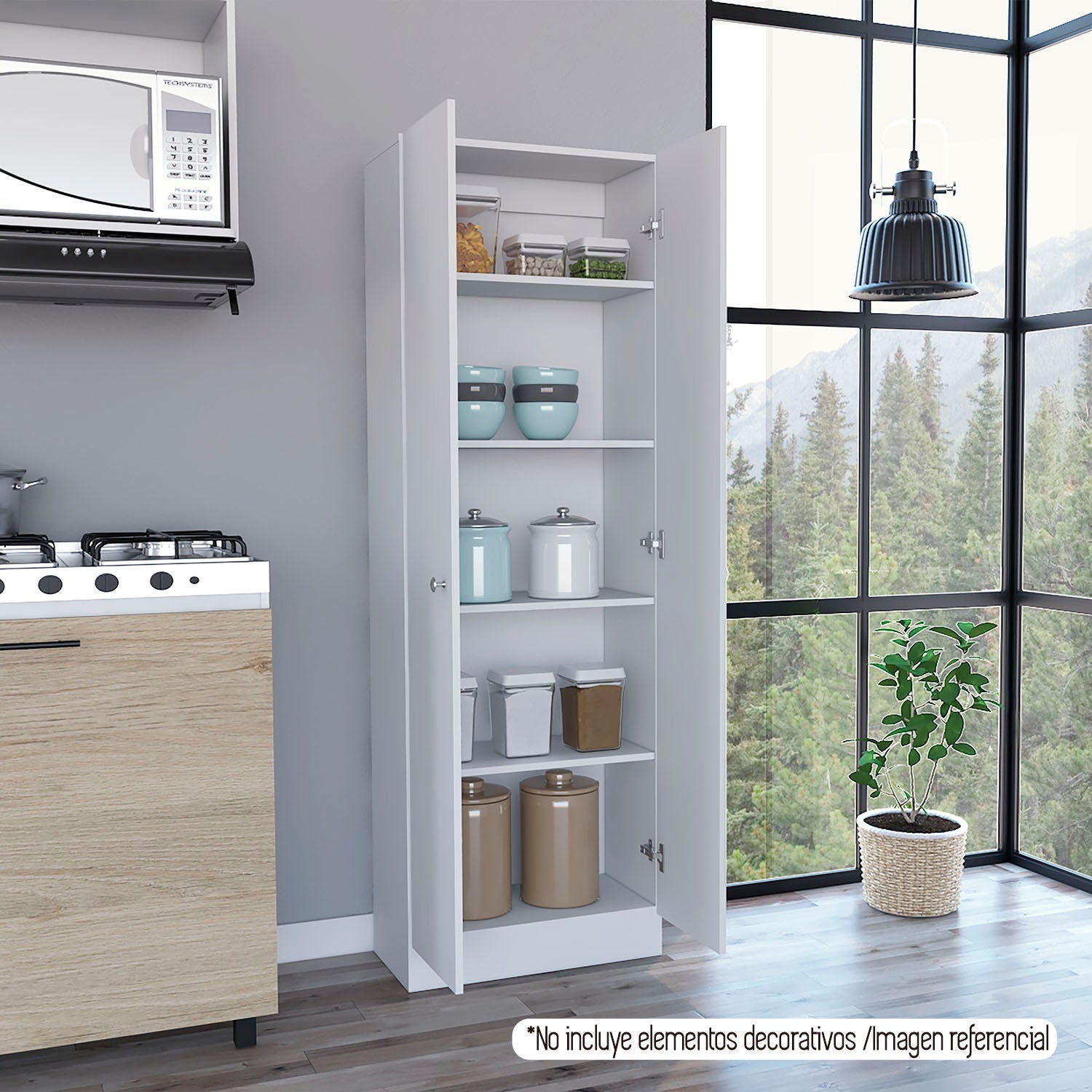 Vanguard Salle de bain Closet. Avec trois larges tiroirs. 17,56 cm P x 30,4 cm L x 173,45 cm A. Rovere / White - 5