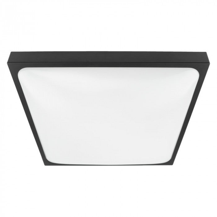 Plafon kwadratowy czarno-biały 2xE27x40W wym: 7 x 30 cm IP20 tworzywo sztuczne Ecolight