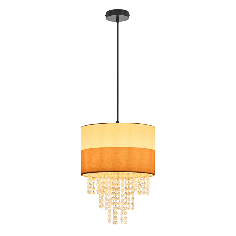 Nettlife Lampa Wisząca Vintage 1xE27, Kryształowa, Regulowana, Retro do Jadalni i Sypialni (Brak żarówki) - 9