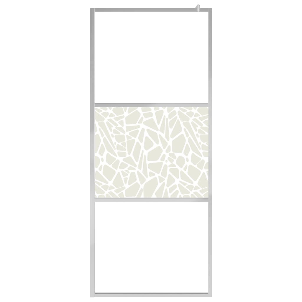 Maison Exclusive - Parete per Doccia Walk-in in Vetro ESG Design Pietra 80x195 cm - 3