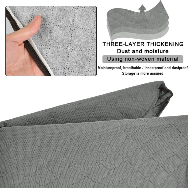 4 Pièces Sacs de Rangement Grande Capacité pour Couette, Édredons, Housse de Vêtements en Tissu Non Tissé - 4