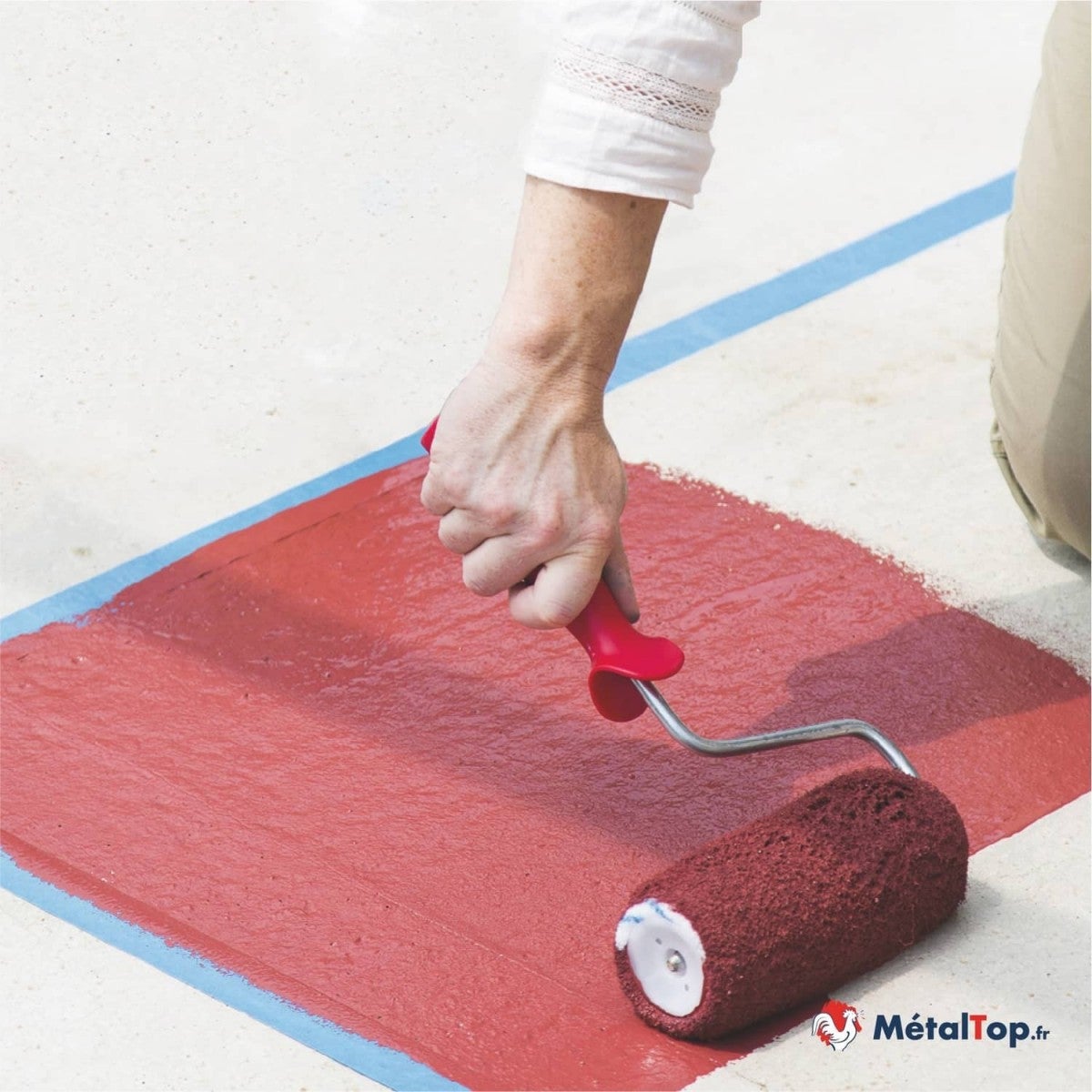 Peinture Terrasse - Metaltop - Vert opale - RAL 6026 - Pot 5L - 7