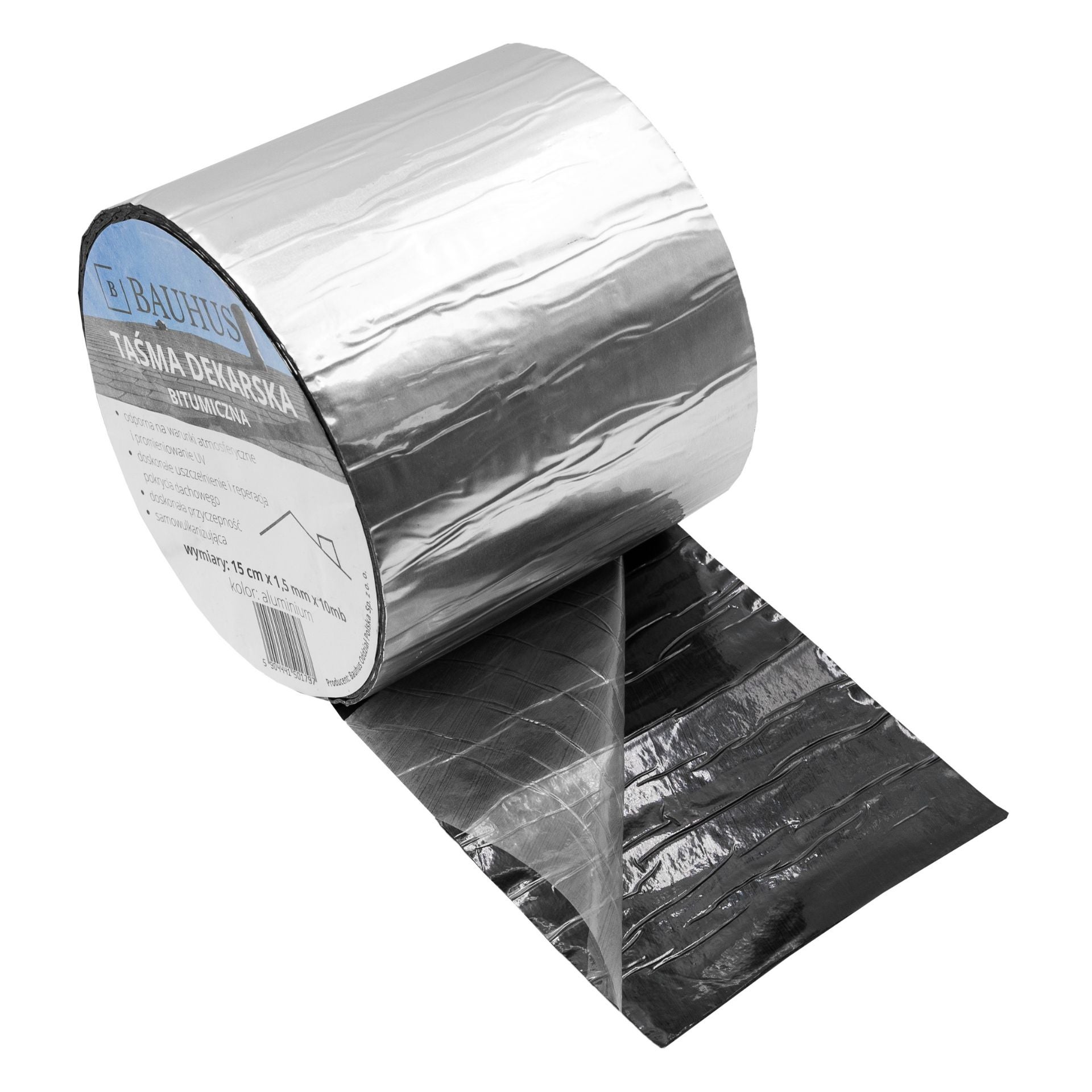 Taśma dekarska bitumiczna aluminium 15 cm x 1,5 mm x 10 mb