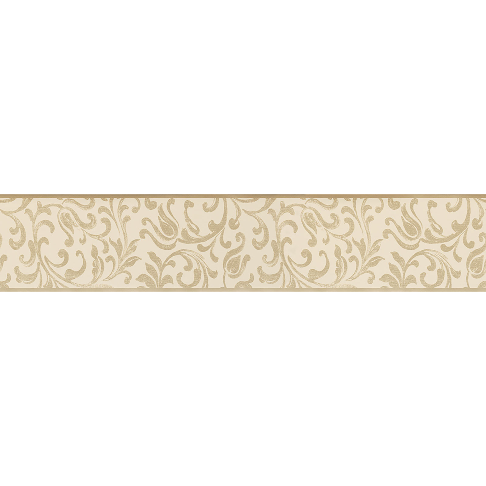 Cenefa beige elegante para dormitorio, sala de estar, pasillo cenefa estampada en tonos dorados cenefa fácil de instalar