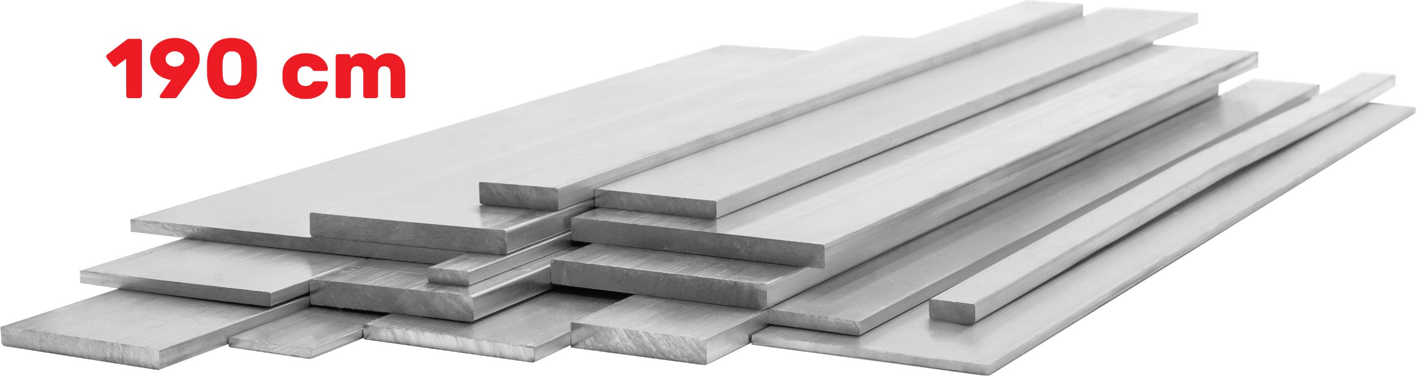 Barre plate en aluminium 20x3 mm 190 cm Profilé en aluminium + découpe sur mesure - 8