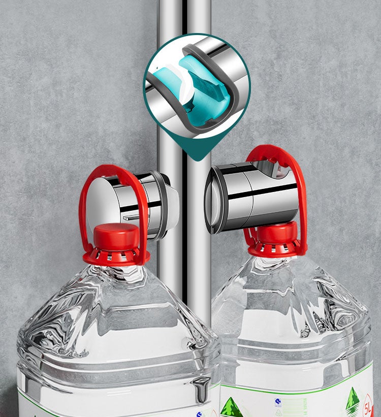 Support de douche 20-25mm ABS réglable main remplacement Rail de douche tête curseur support à pince support Chrome pour salle de bain - 6
