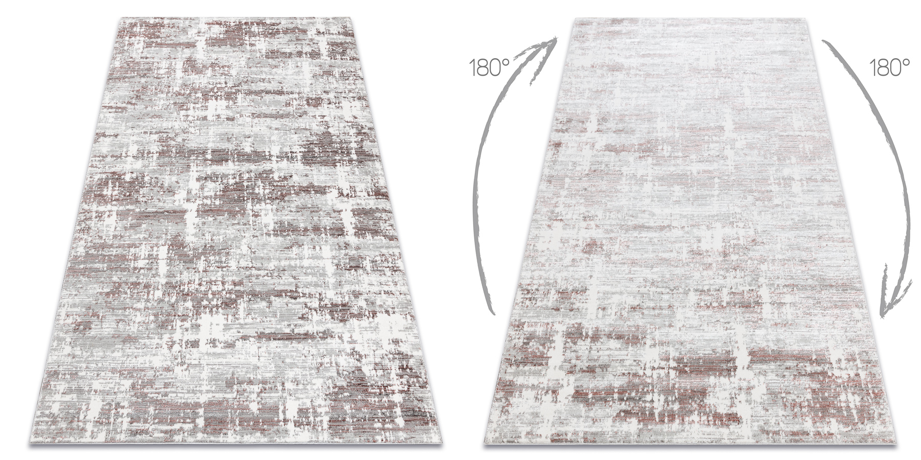 BLISS Z239AZ551 tappeto grigio / rosa - Astrazione, moderno, strutturale 200x290 cm - 2