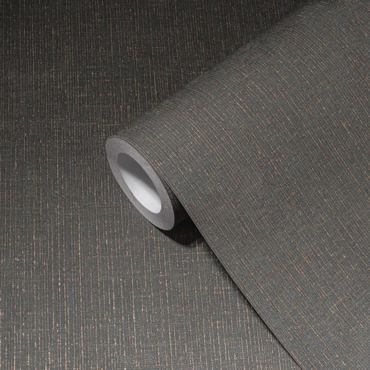 Tapeta zwykły antracytowymIrdzawy brąz - 53 cm x 10.05 m - LIVINGWALLS