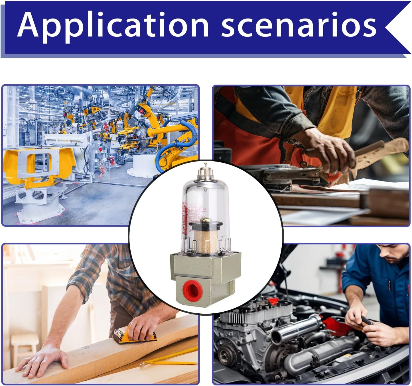 Filtr sprężonego powietrza 1/4