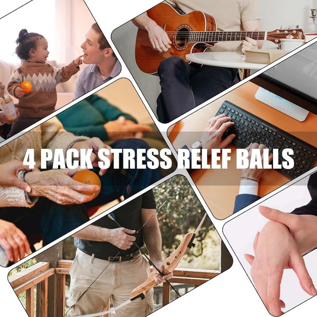 Lot de 6 Balle Anti-Stress, Balle Reeducation Main, Balle Anti Stress Adulte, Ovale Balle de Force de Main, pour Le Soulagement - Jeux - Jouets Lot de 6 Balle Anti-Stress, Balle Reeducation Main, Balle Anti Stress Adulte, Ovale Balle de Force de Main, pour Le Soulagement - Jeux - Jouets