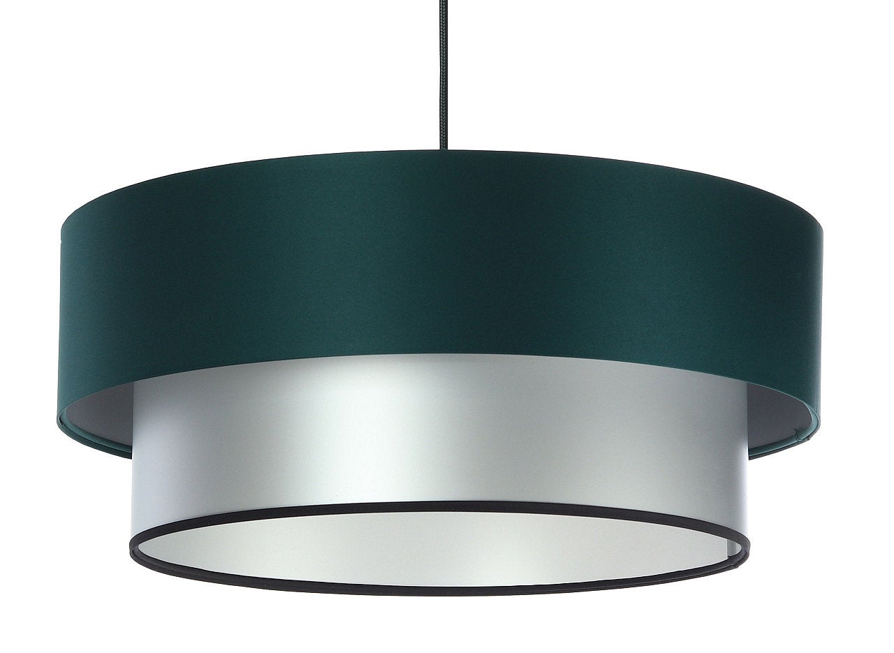 Lampa wisząca DOUBLE GREEN 40 zielona/srebrna