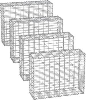 Grille Gabion 50 X 20 Cm Maille 5 X 10 Cm – Treillis Acier Galvanisé Robuste & Polyvalent