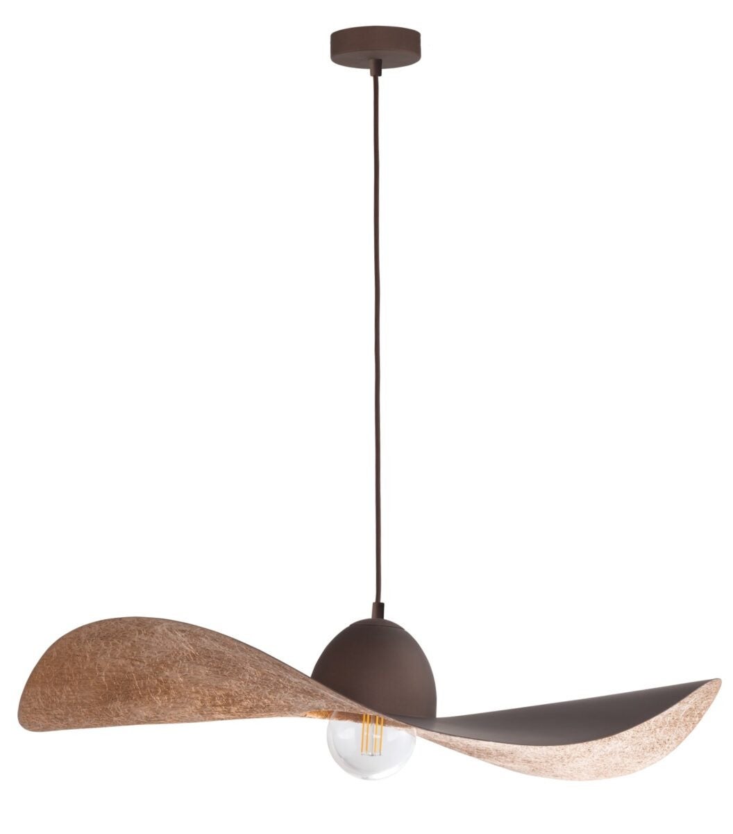 Lampa wisząca Kapello miedziano-brązowa 1xE27x15W dekoracyjna wym: 80 x 76 x 76 cm metal SIGMA