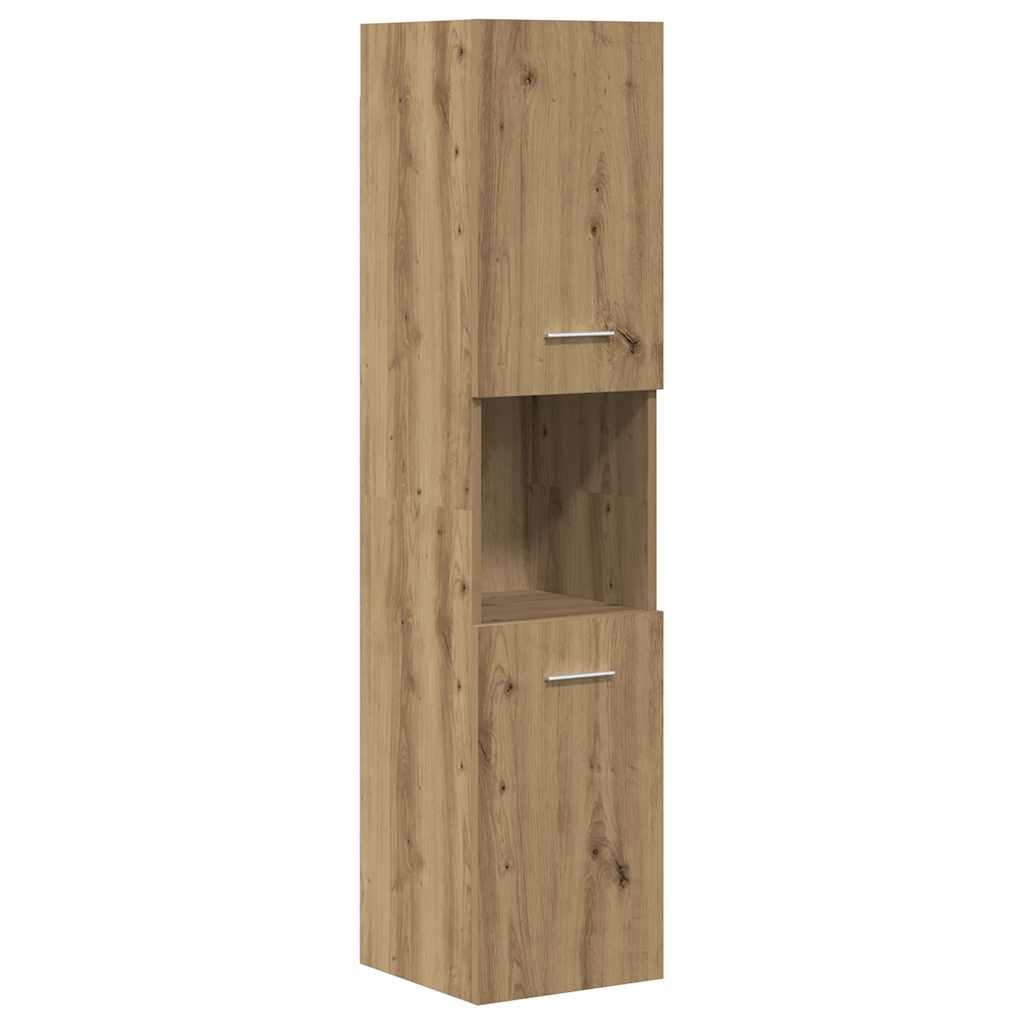 Set di mobili da bagno in legno composito da 3 pezzi - 4
