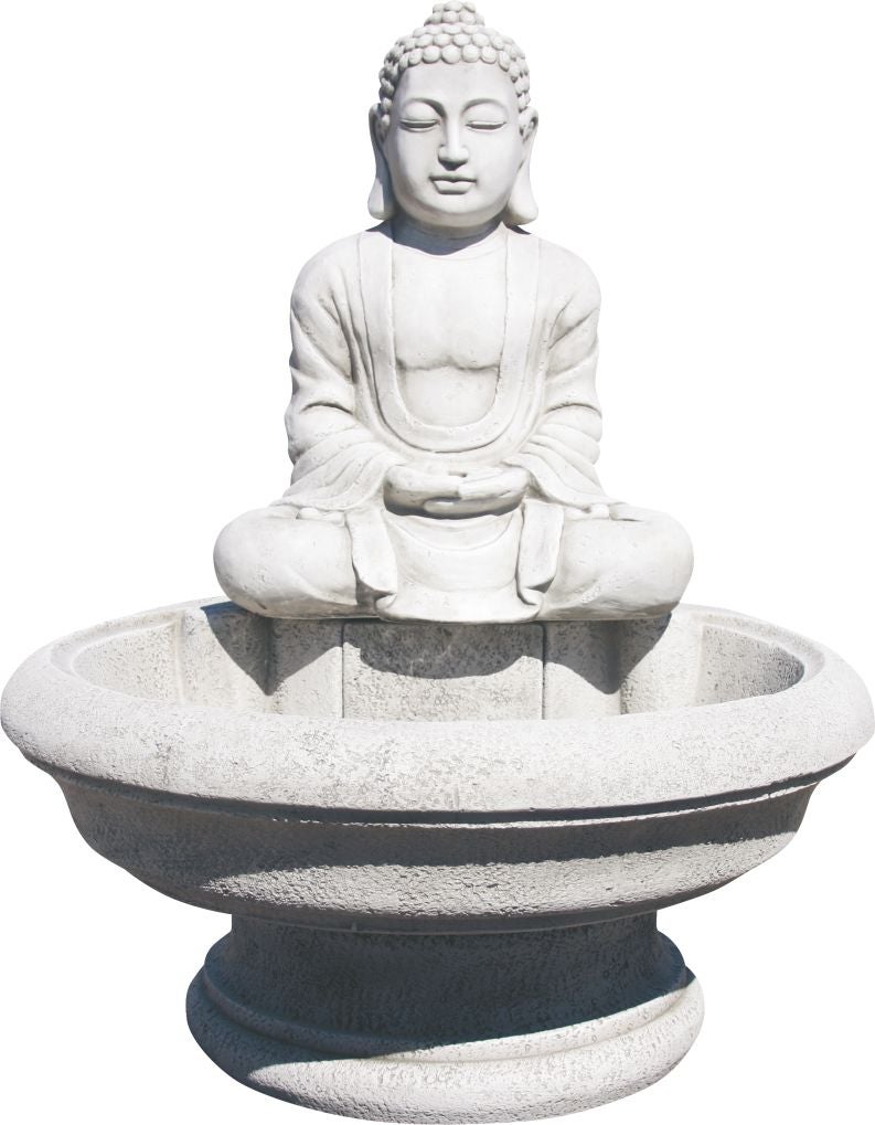 Fontaine de Jardin MING 64x100cm. de Pierre de Betón. Couleur Mousse - 5