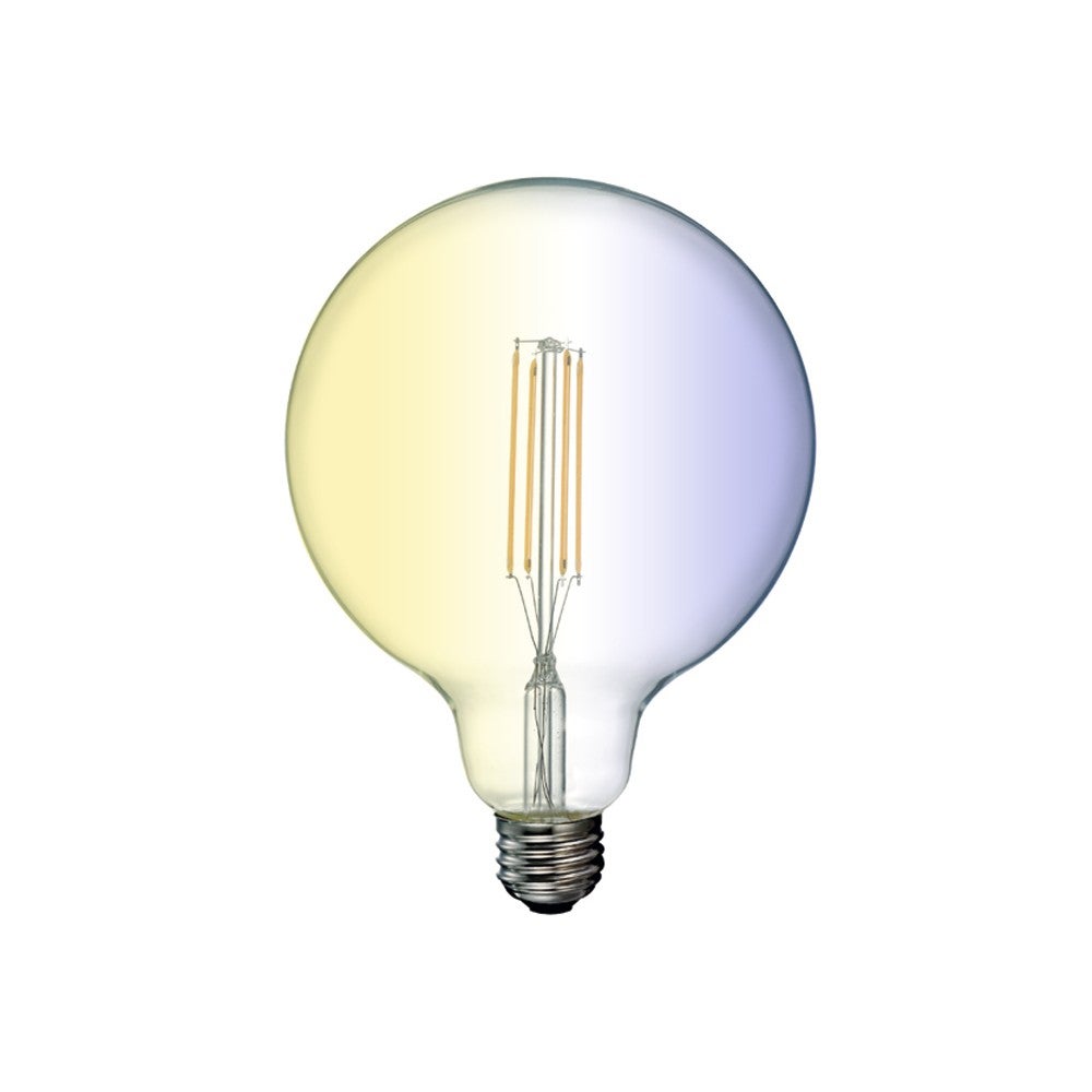 IluminaShop Bombilla LED Inteligente Smart E27 G125 Filamento Dimable CCT 7W WiFi Compatible con Alexa y Google Home 3000+4000+6000 - 4
