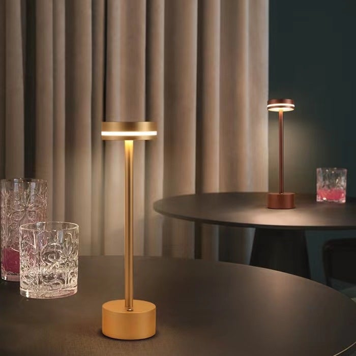 lampe de table sans fil rechargeable usb, lumiere bureau LED tactile puissante pile, 3 températures de couleur, pour chevet, interieur, exterieur - 4