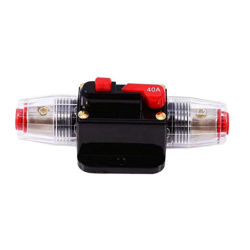 Disyuntor Automático De 200 A Para Coche, 12V-24V CC, Reinicio Manual, Portafusibles Con Terminales, Protección Contra Sobrecargas Y Cortocircuitos
