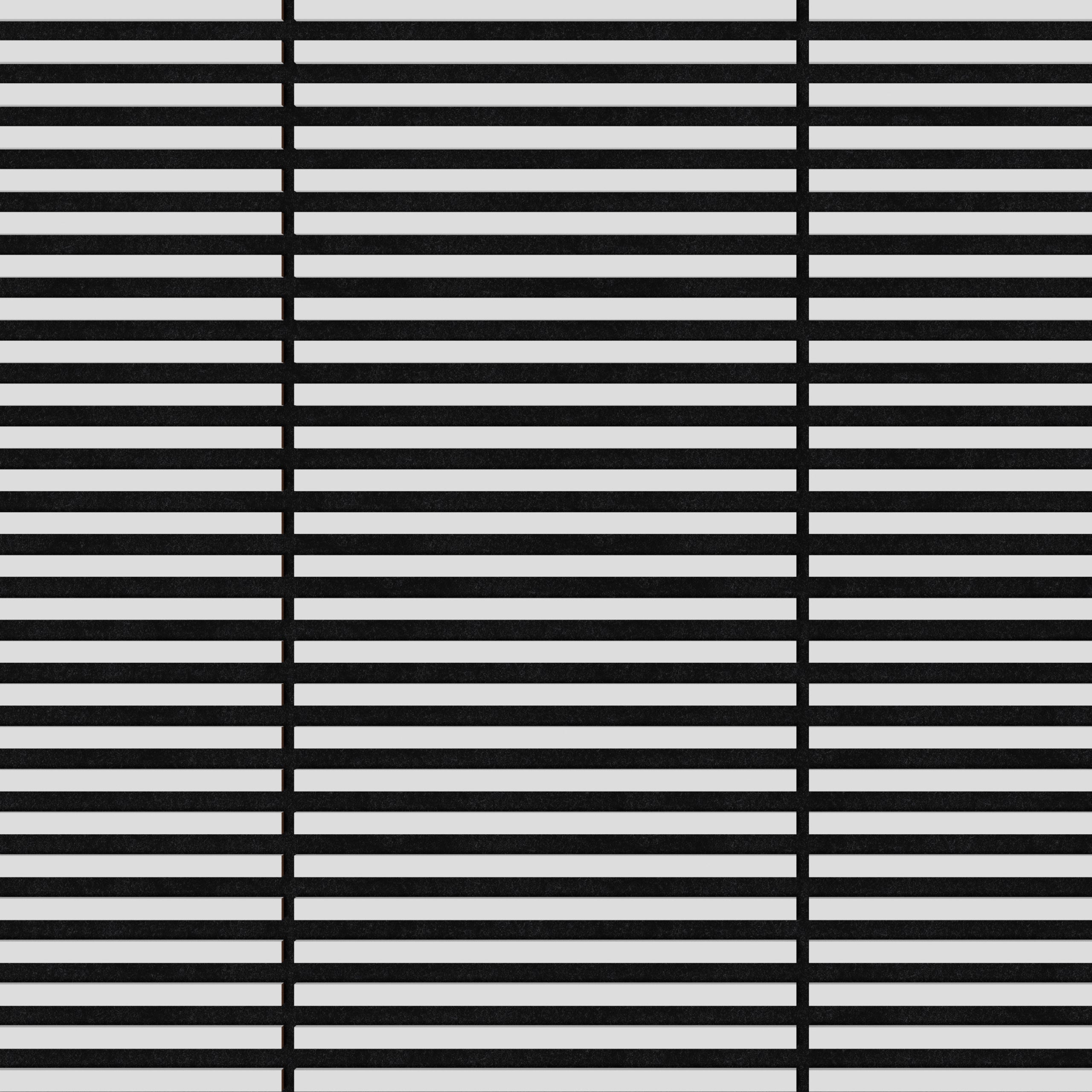 Panneau Tasseau Acoustique effet tasseau bois en feutre 605mm x 605mm blanc sur noir Linea Proline Stegu - 9