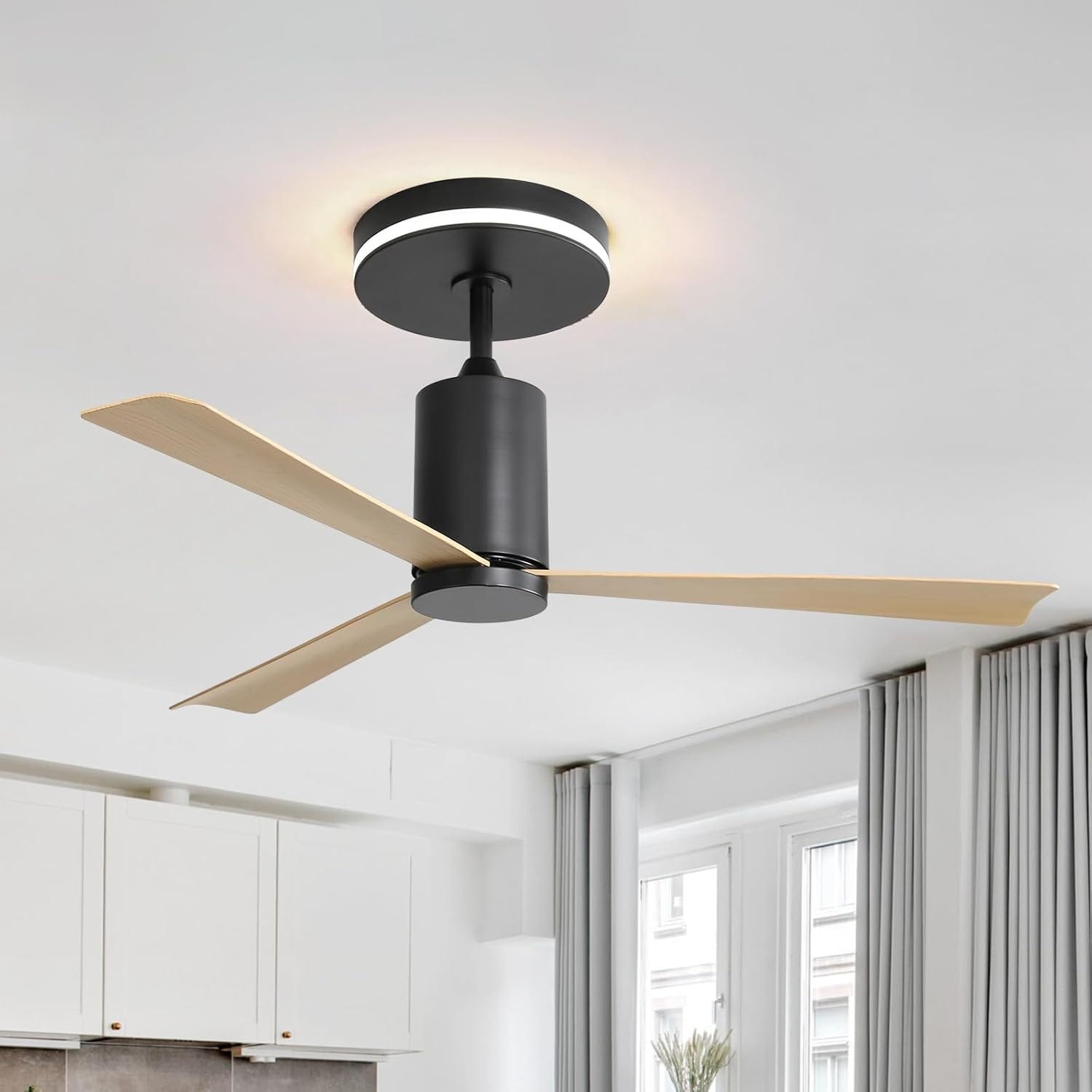 Ventilateur De Plafond Moderne De 132 Cm 52 Pouces Avec clairage LED ventilateur-de-plafond-moderne-de-132-cm-52-pouces-avec-clairage-led