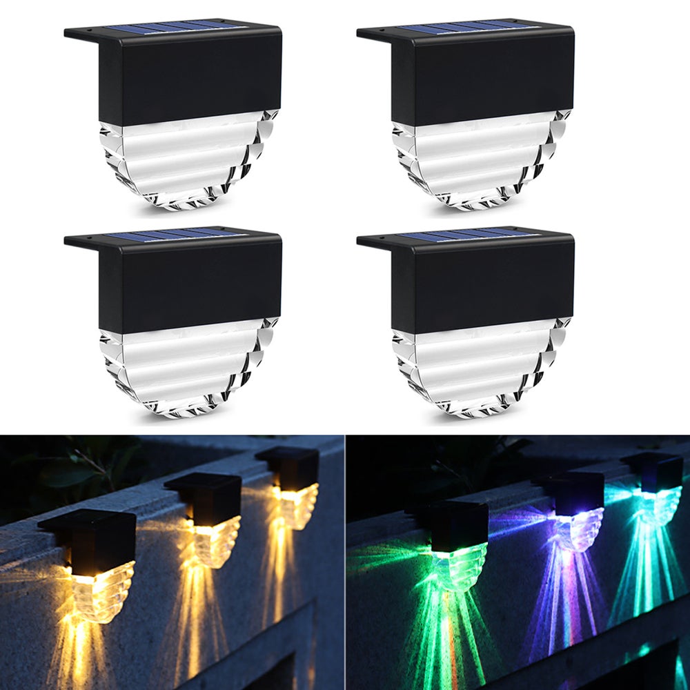 Kinkiety wodoszczelne odporne na warunki atmosferyczne czujnikiem światła dekoracyjne tryby oświetlenia solarne lampy LED ABS oświetlenie ogrodowych