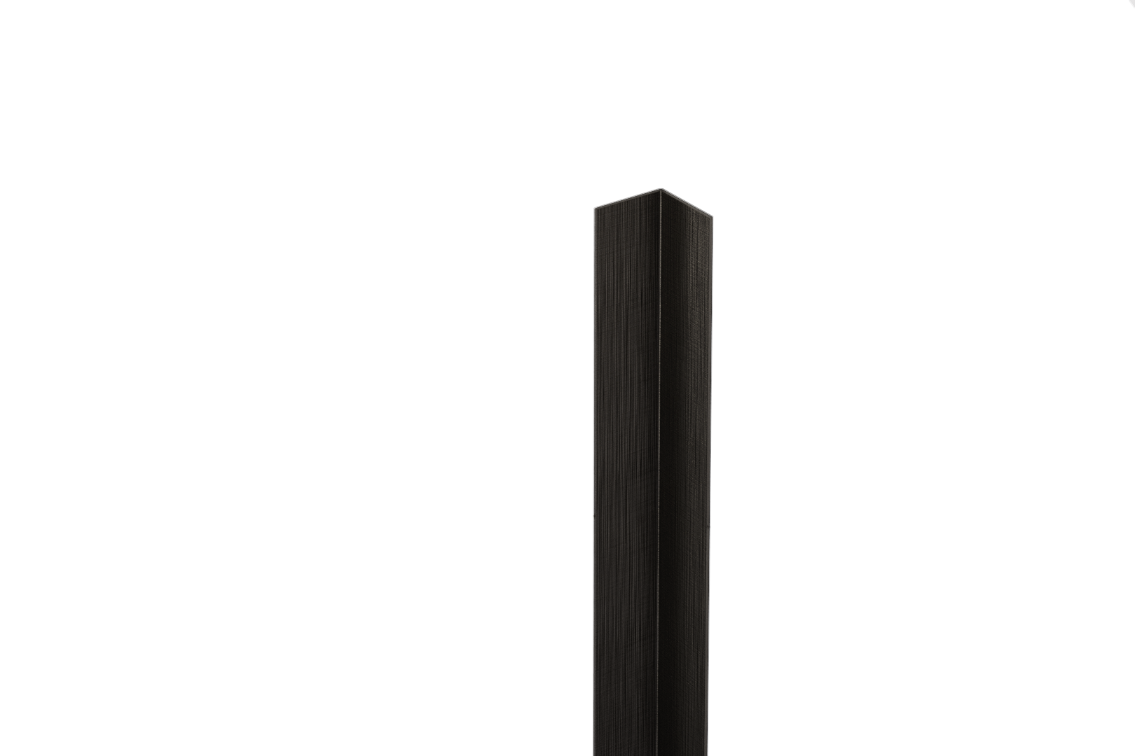 Profil décoratif Li angulaire interne en acier inoxydable 30 mm x 30 mm x 2700 mm - noir satin - 2