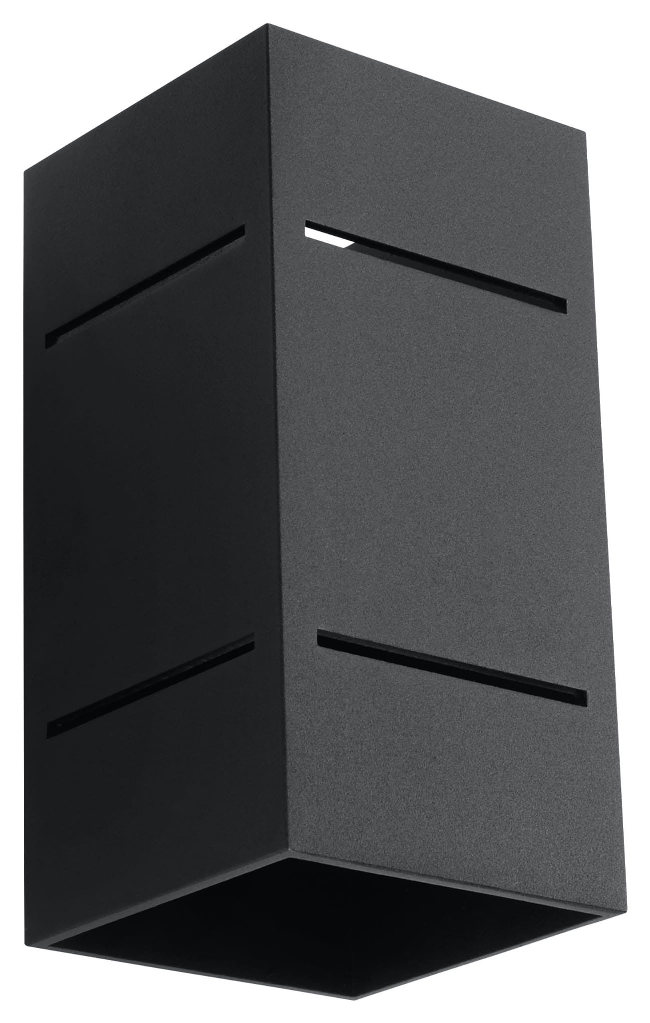 Kinkiet ścienny Blocco czarny 1xG9x40W wym: 20 x 10 x 10 cm aluminium IP20 Sollux Lighting