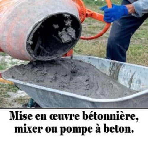 beton léger ( pour 25 a 100 m2 de chape légère en 5 cm selon dosage de billes ECOGRAPHITE EAS additif inclus) - 10
