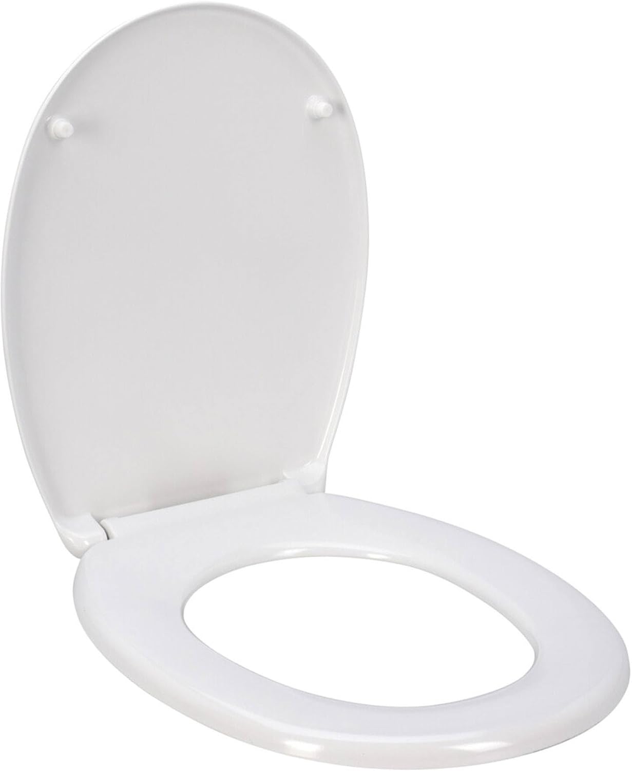 Siedzisko do wanny 45 x 35 x 5,5 cm z pokrywą i chromowanymi zawiasami ABS z systemem cichego zamykania