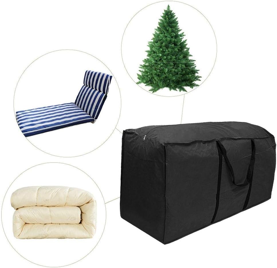 Extrêmement Grand Sac de Rangement pour Coussins de Salon de Jardin Draps Oreillers Coussins Sac à Main avec Poignée Oxford 116x35x50cm - 3