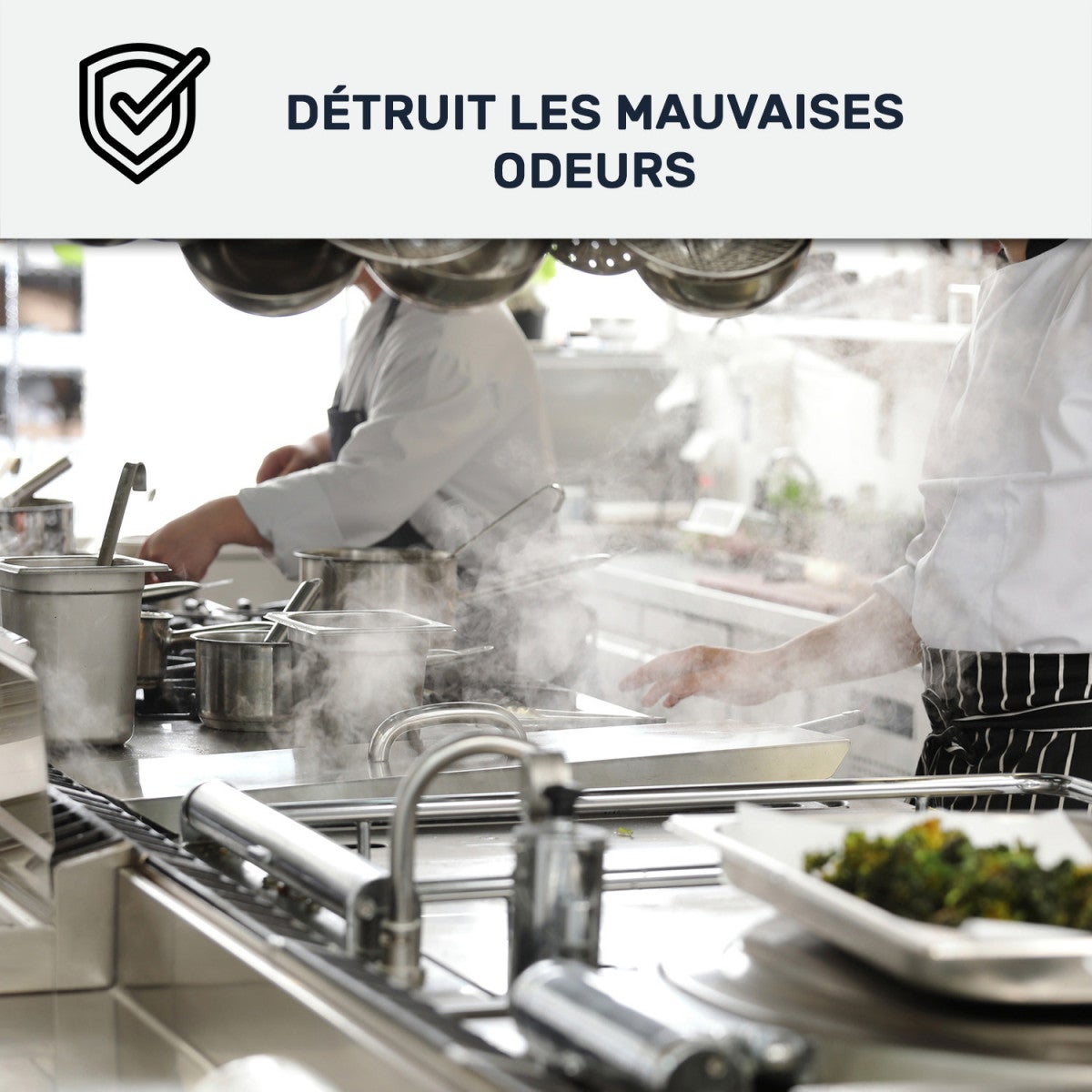 Peinture cuisine mur et plafond lessivable, anti odeur & anti condensation : Arcadéco Cuisine Blanc - 2.5 L - ARCANE INDUSTRIES - 3