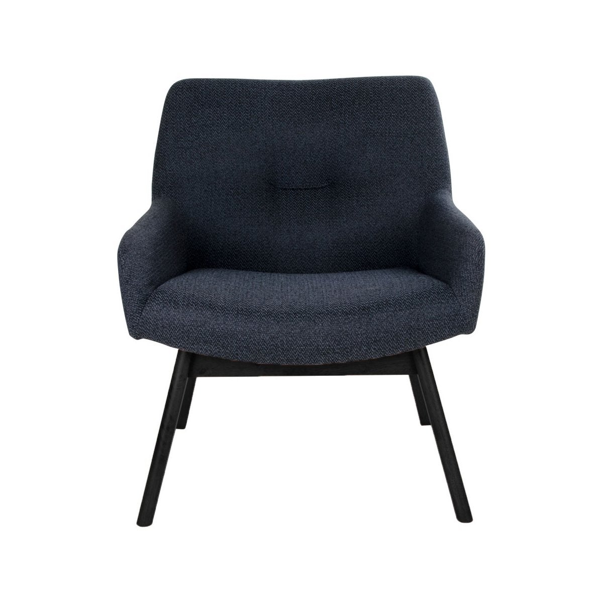 Fauteuil lounge en tissu pieds bois HARMANCE - 3