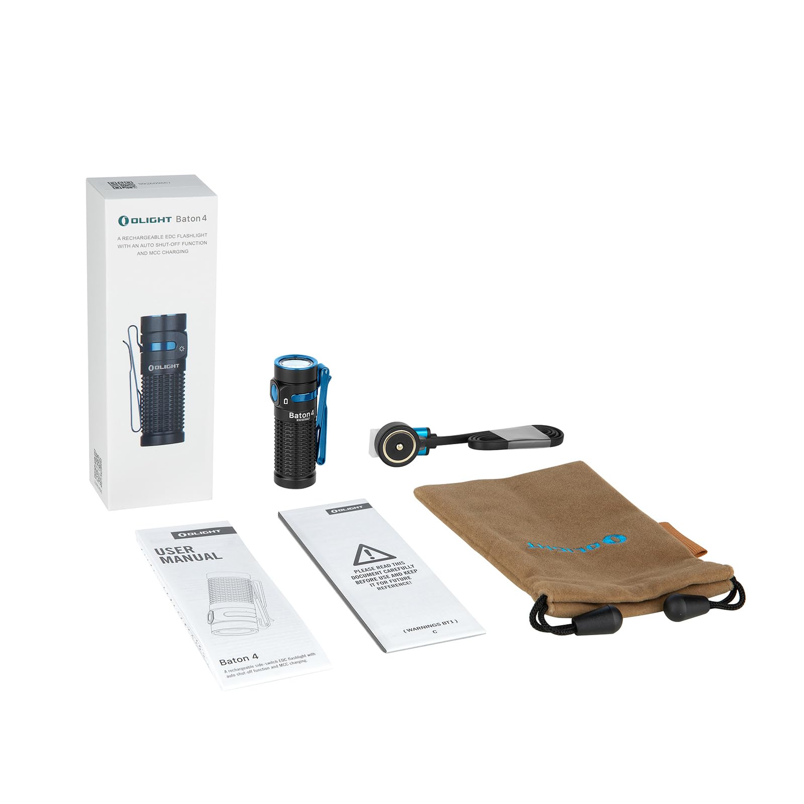 OLIGHT Baton 4 Standalone Torcia Tascabile EDC Compatta e Potente 1300 lm Cruscotto Elegante Pulsanti Laterali in Metallo Adatta per Viaggi Quotidiani - 5