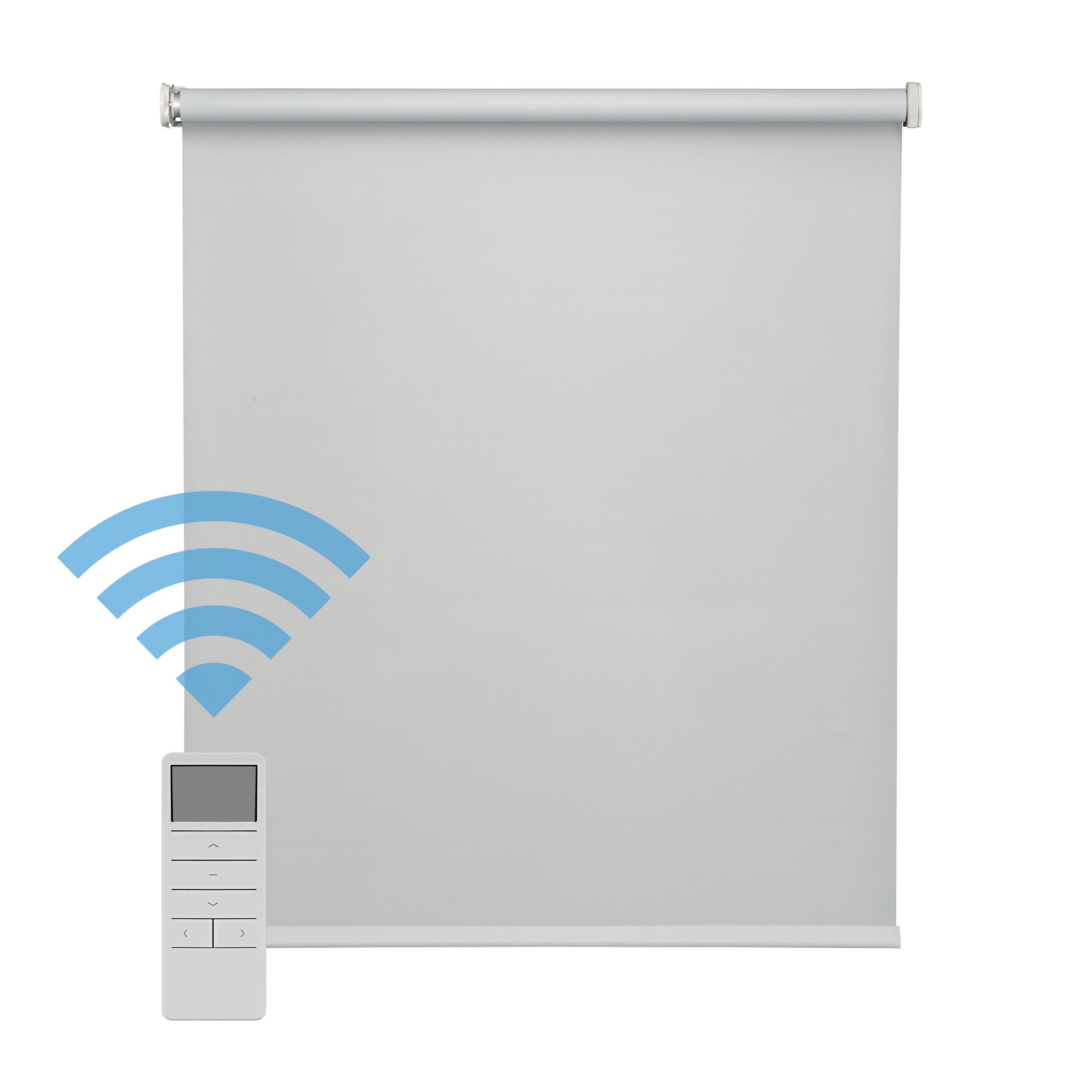 Easydeco - estor enrollable blackout con motor a batería - opaco (blanco, 180_x_190_cm) | tamaño tela 176,5 x 190 cm