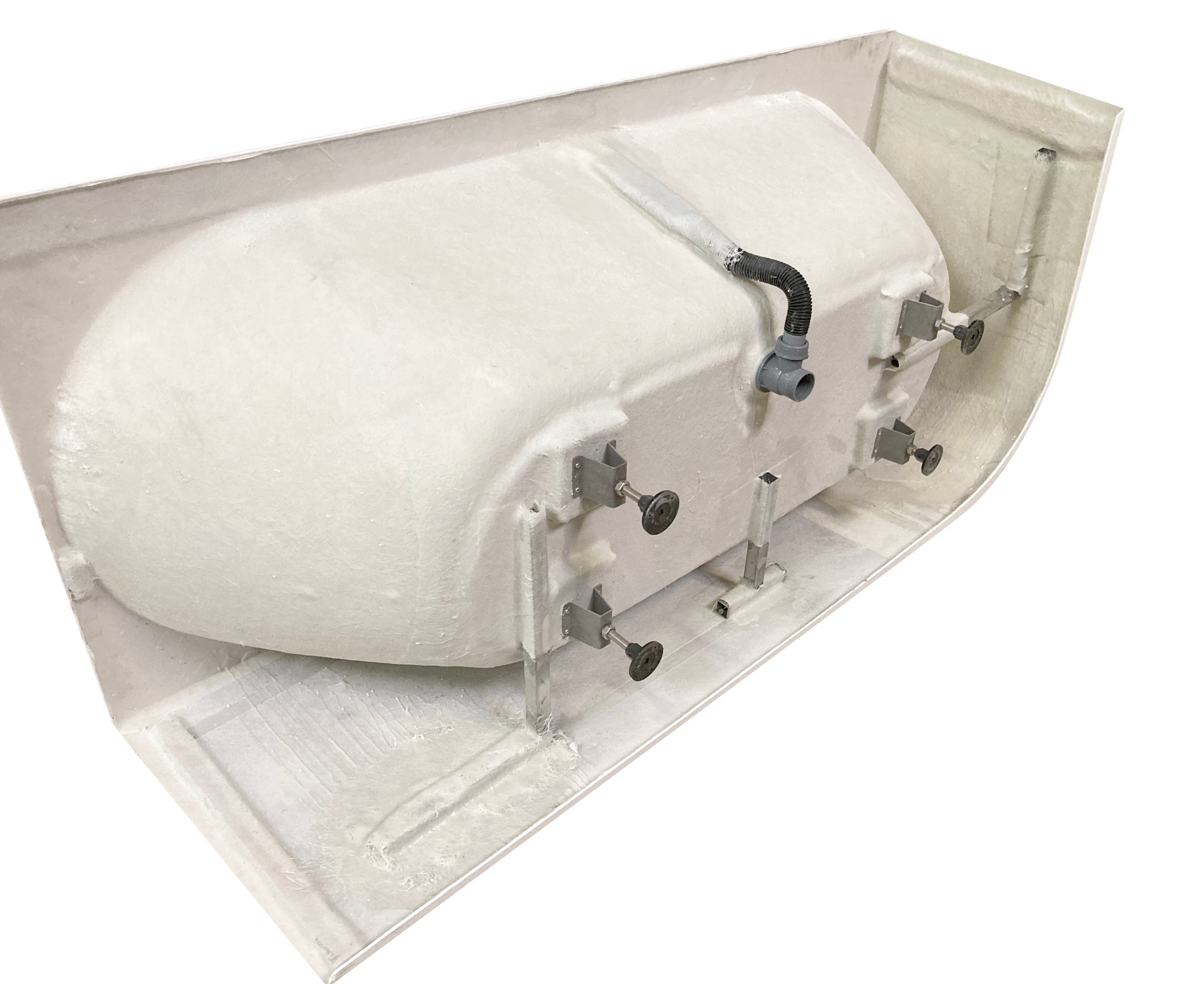 Baignoire Ilot Capri 170 gauche noire 170 x76 x58 cm, by SPALINA - 7