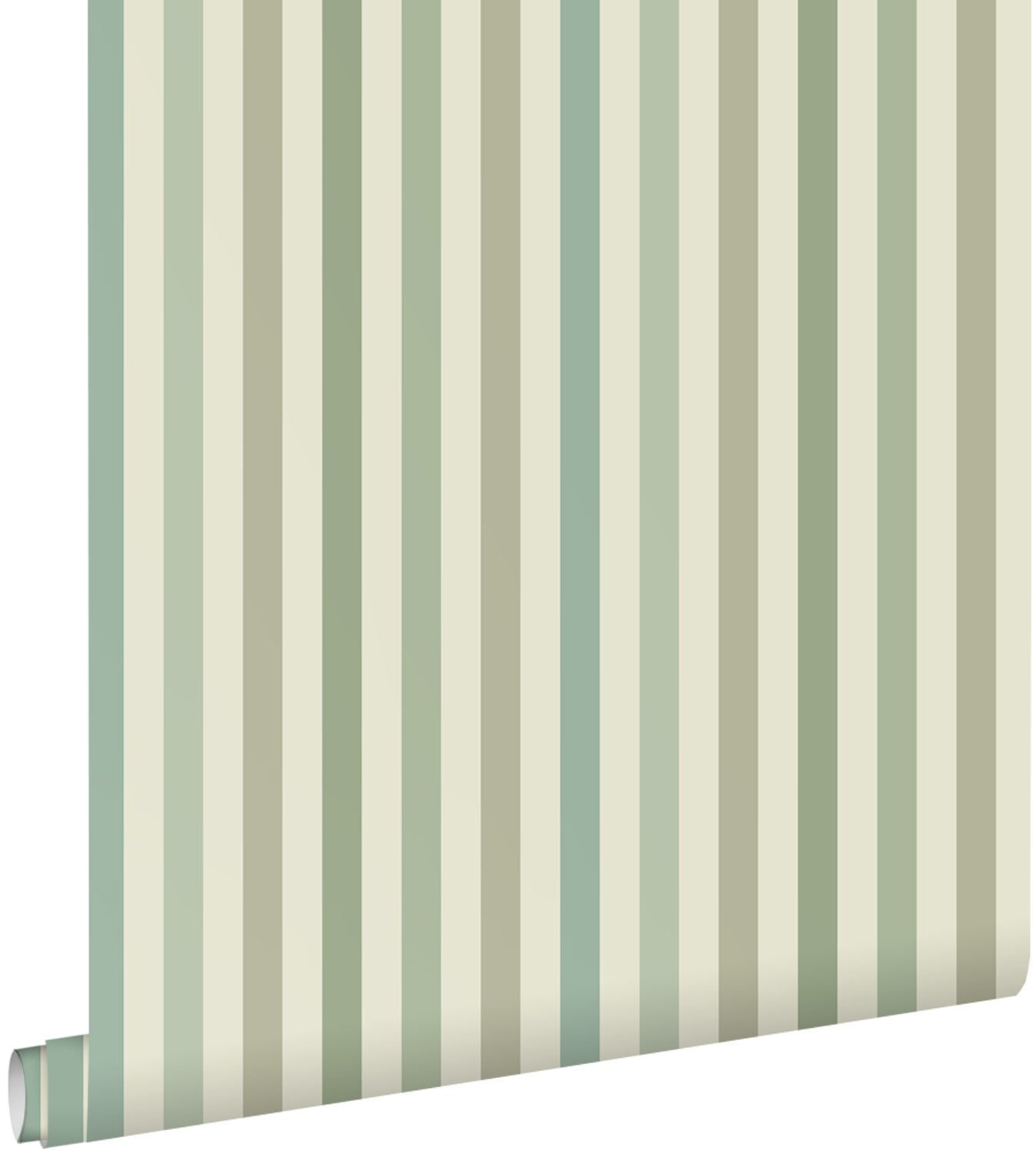 Tapeta paski zielonym - 50 x 900 cm - ESTAHOME