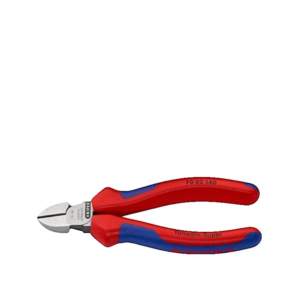 Szczypce tnące diagonalne Knipex stal wanadowa uchwyty bimateriał czarne