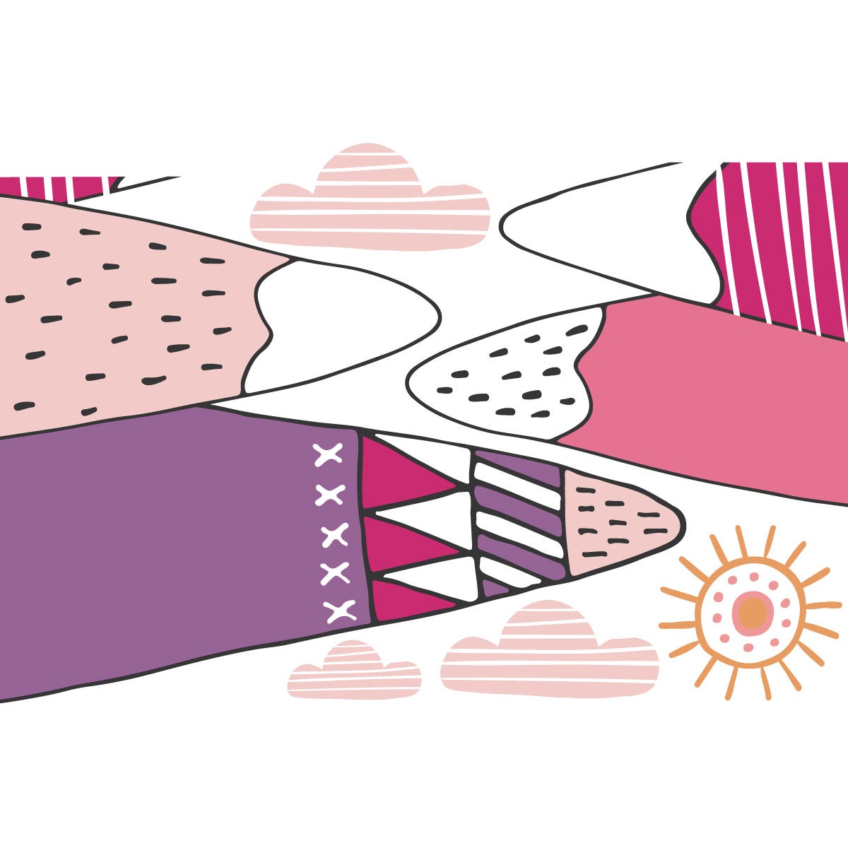 Adesivo bambino di montagna scandinavo bianka - Sticker adesivo - adesivi murali - 40x60cm - 4