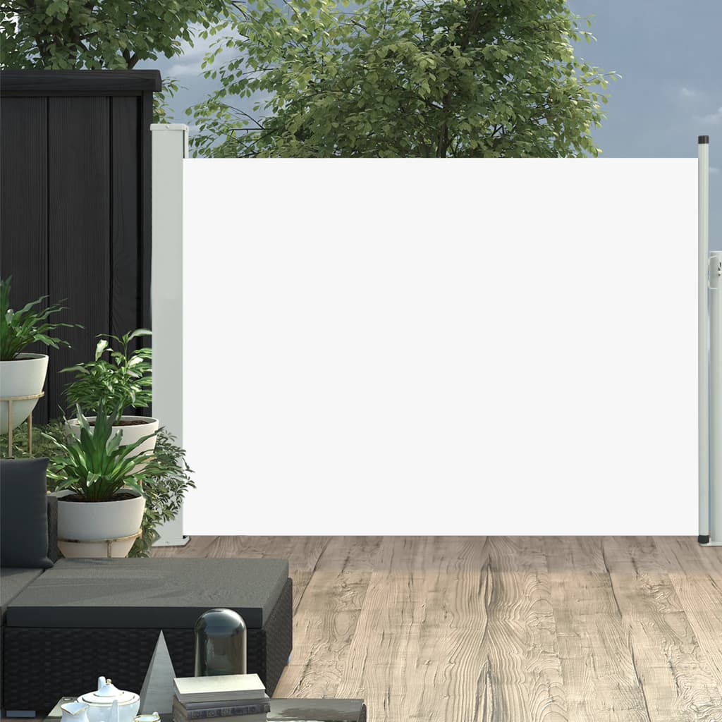 Maison exclusive - toldo lateral retráctil de jardín crema 100x500 cm